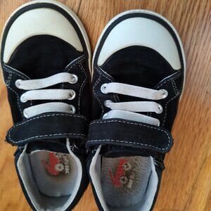 See Kai Run black toddler shoes